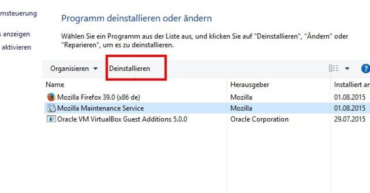 Windows 10 7 8 Programme Deinstallieren So Geht S