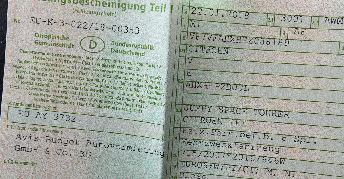 TÜV ohne Fahrzeugschein oder Zulassung geht das?