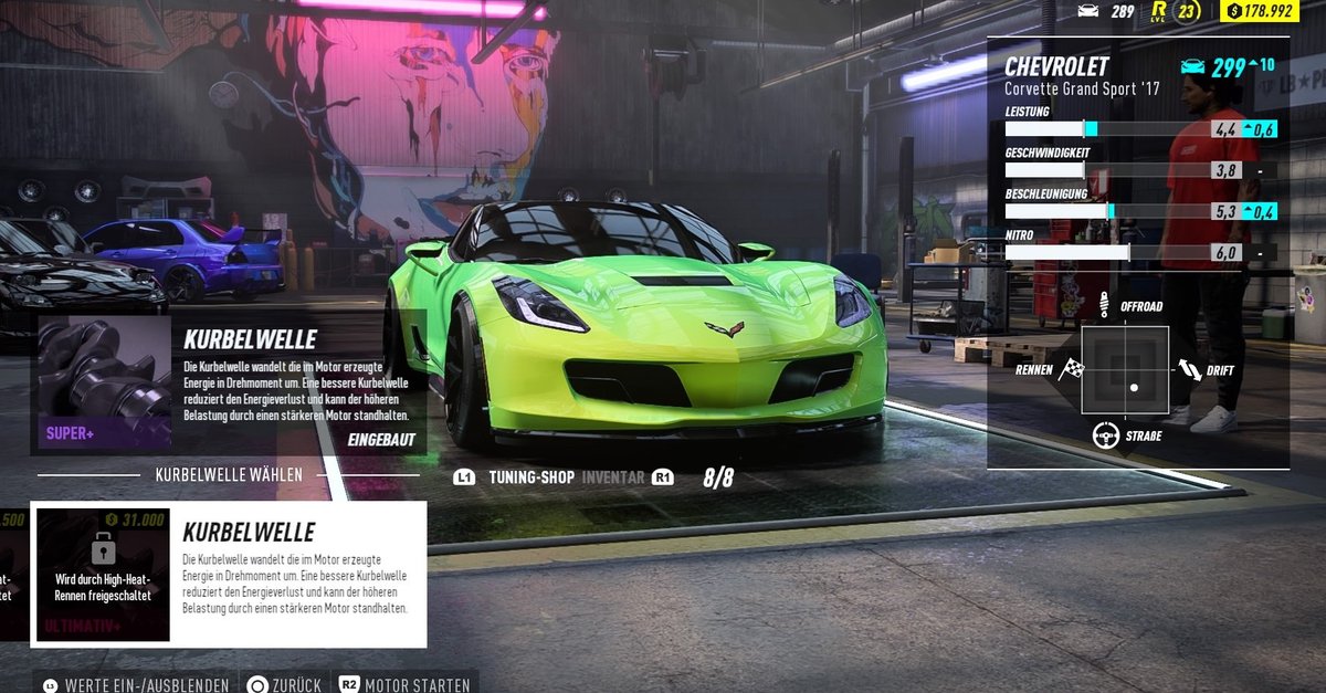 Need for Speed – Heat: Ultimative Teile freischalten