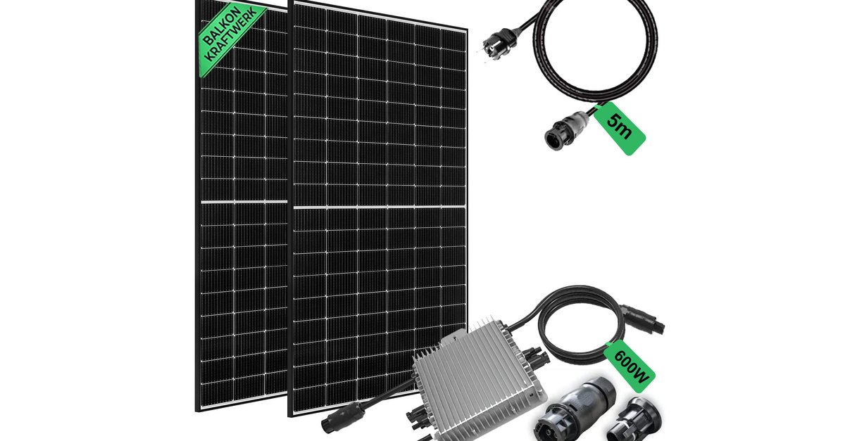 Buy a balcony power plant from Amazon: Mini solar systems at a bargain price