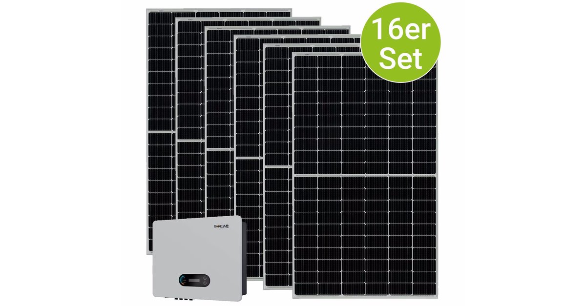 Netto sells a solar system with 6,000 watts at a bargain price