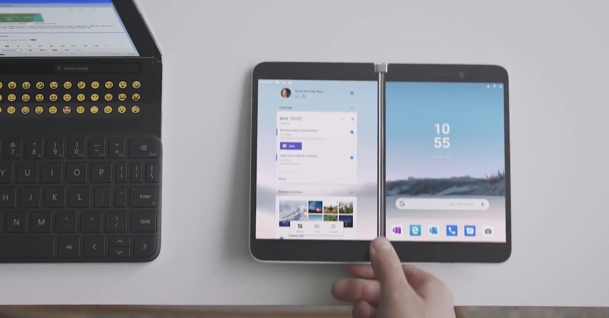 Surface Duo: Microsofts Android-Smartphone in neuem Video zu sehen