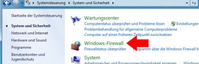 Windows 7 & 8: Windows Firewall deaktivieren