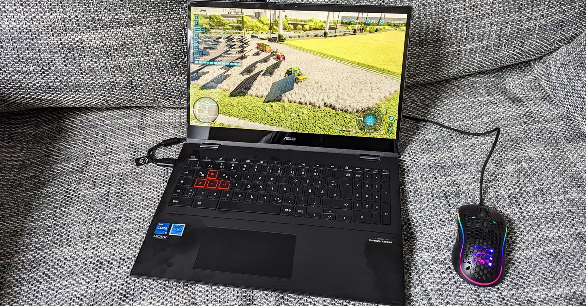 Asus Chromebook Vibe CX55 Flip: special cloud gaming Chromebook tried