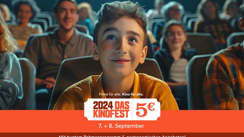 Kinofest Gewinnspiel: Seid am 7. und 8. September dabei, wenn es heißt „Filme für alle. Kino für alle.“