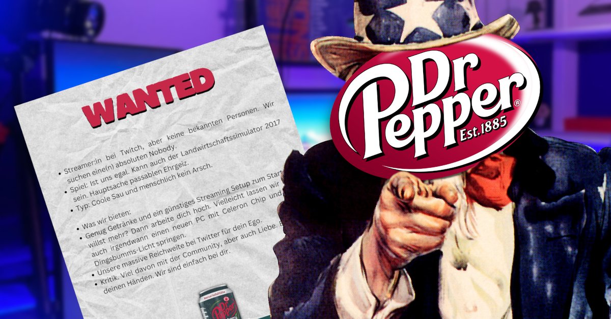 CocaColaRivale sucht Streamer Voraussetzung „Coole Sau und