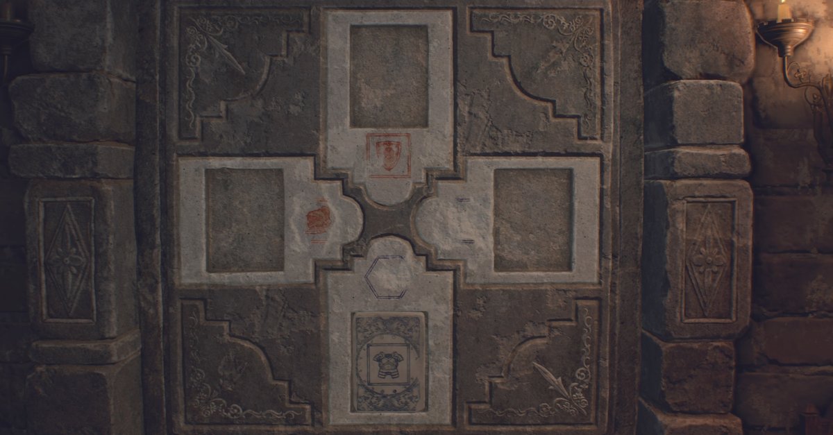 Solve lithography stone puzzles in Resident Evil 4 Remake