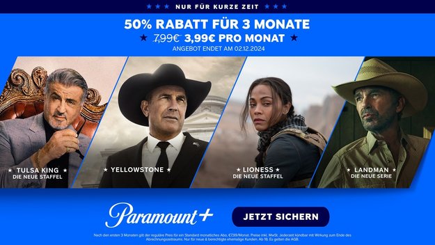 50 % Rabatt bei Paramount+ sichern: Weihnachtsfilme und Kult-Serien jetzt zum Sparpreis