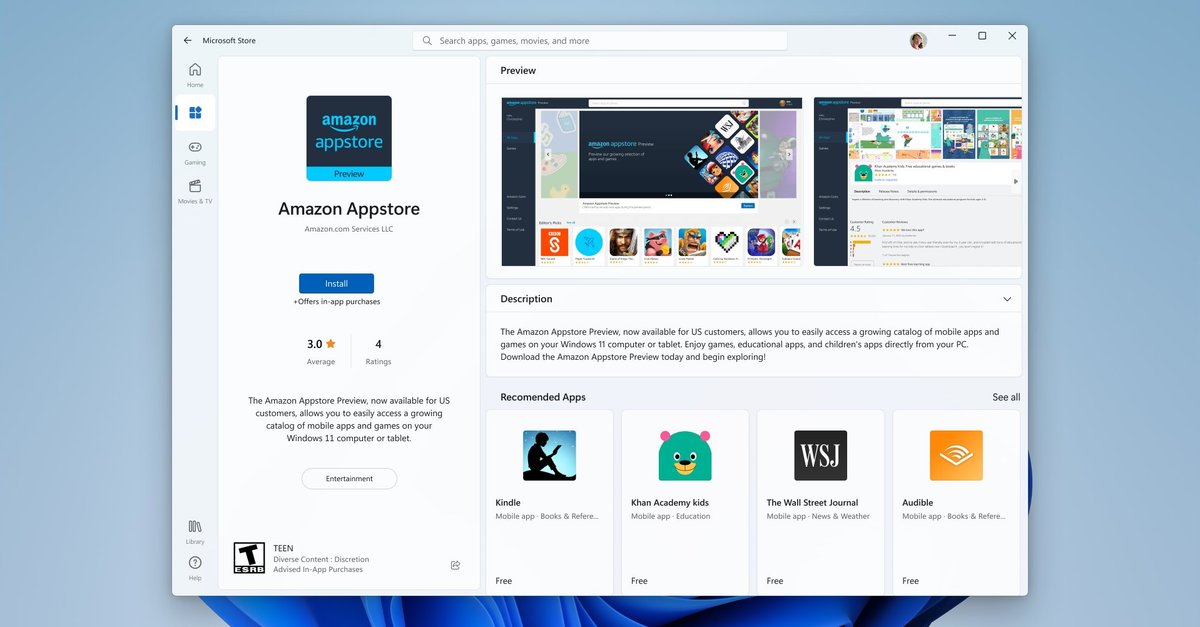 Windows 11: Android-Apps jetzt auch in Deutschland nutzbar