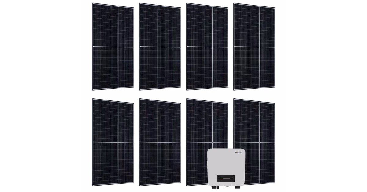 Netto sells a small solar system with 3,280 watts at a bargain price