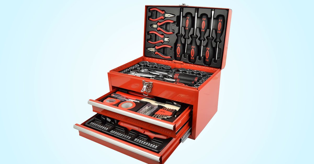 Aldi bietet Werkzeugbox mit 155 Teilen zum Schnäppchenpreis an