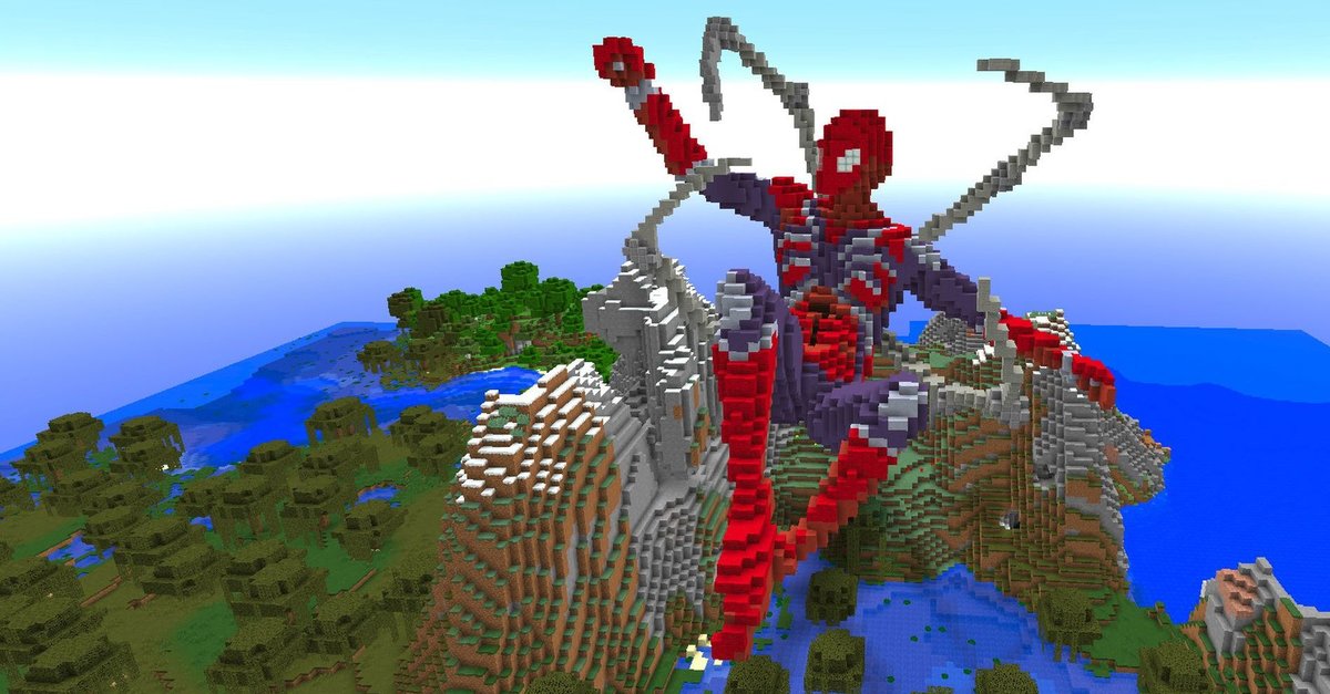 Minecrafter Erschafft Riesigen Avengers Endgame Spider Man Und
